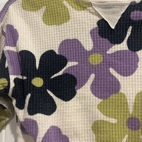 Art Class Girls Beige Flower Long Sleeve Top Size 6/6X, 3 for $15 Kids Bundle - Picture 5 of 9